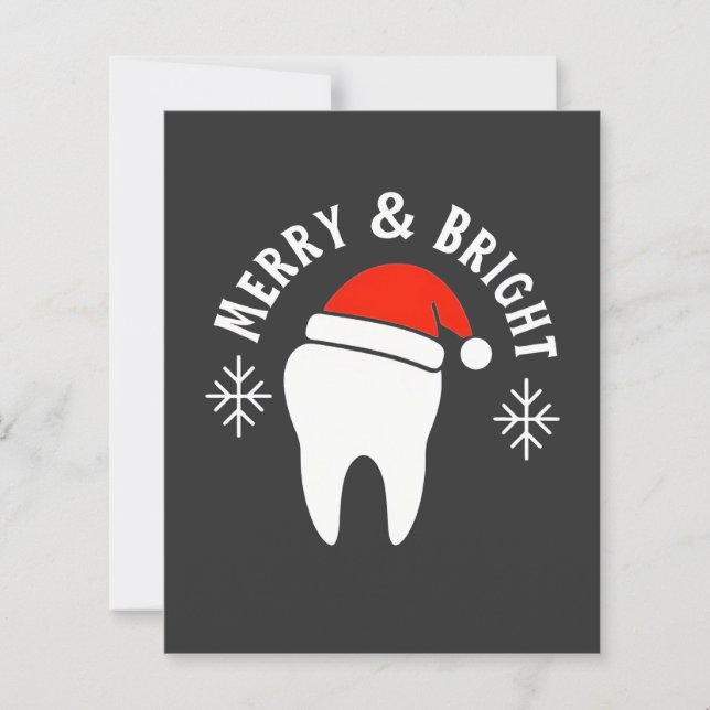 Joyeux et brillant dentiste dentaire Noël (Devant)