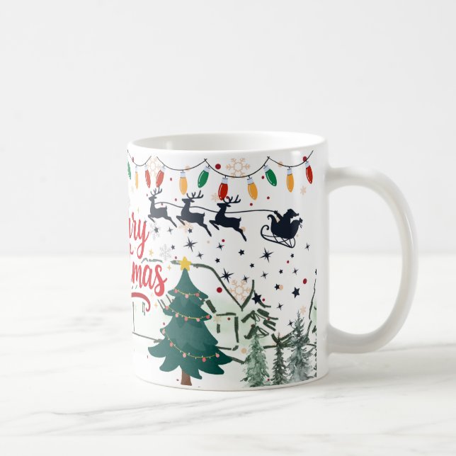 Joyeux et brillant Noël Classique & Mugs Festive (Droite)