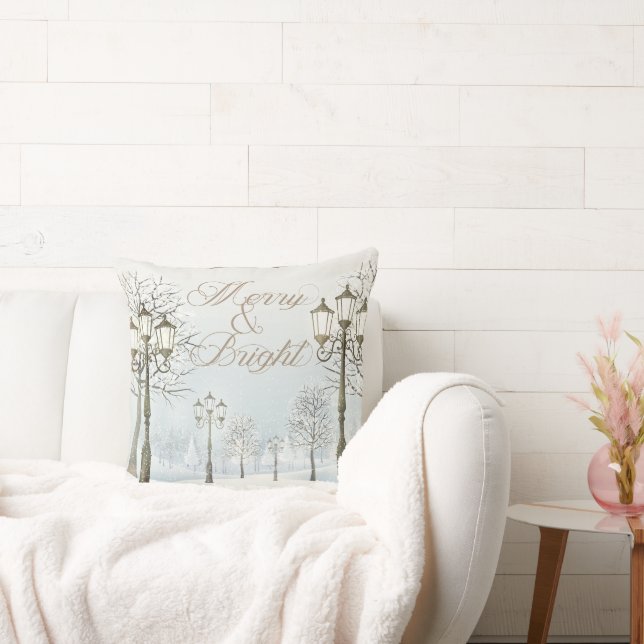 Joyeux et brillant Oreiller de Noël (Canapé)