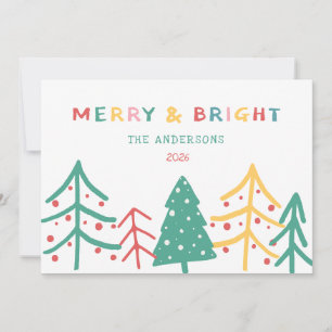 Joyeux et brillant Pine amusante Stylo Cartes de N