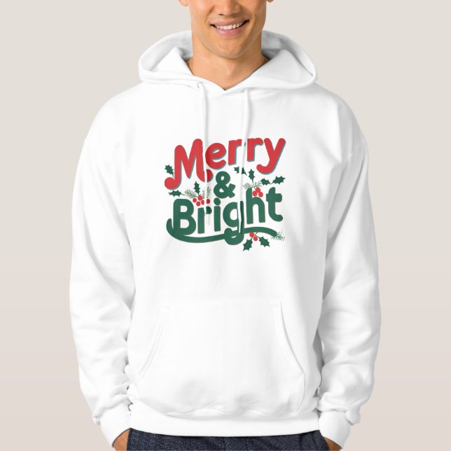 Joyeux et brillant Sweat - shirt à capuche de basc (Devant)