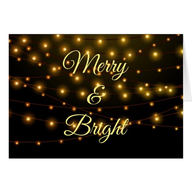 Joyeux et brillant voyants à cordes Noël (Devant horizontal)