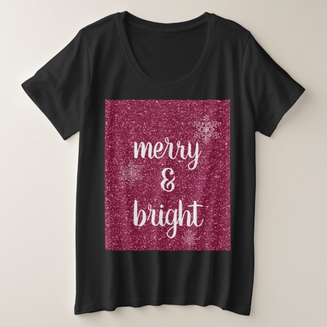 Joyeux et brillants flocs de neige de Noël Pl Part (Design devant)