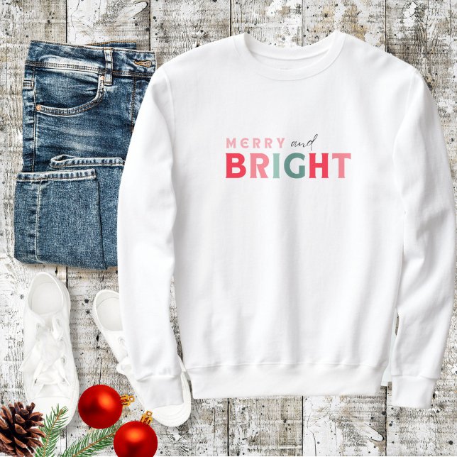 Joyeux et brillants pastels Sweat de Noël (Créateur téléchargé)