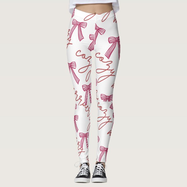 Joyeux et cosy Leggings de vacances (Devant)