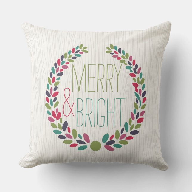 Joyeux et lumineux coussin moderne de vacances de (Recto)