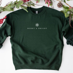 Joyeux et lumineux minimaliste Sweatshirt de Noël
