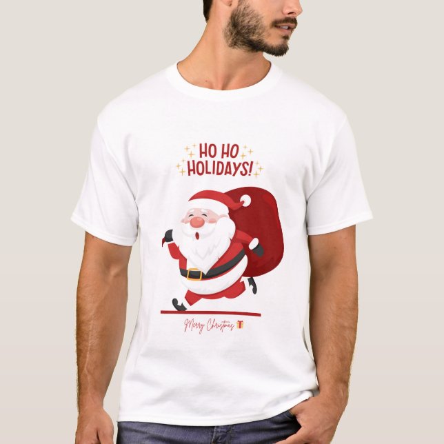 Joyeux et lumineux - T-shirt de Noël (Devant)