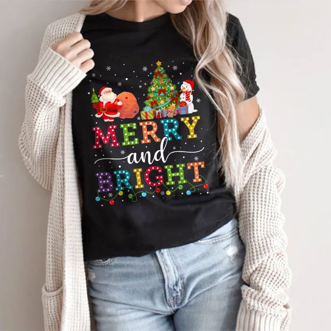 Joyeux Et Lumineux, T-shirt de Noël (Créateur téléchargé)