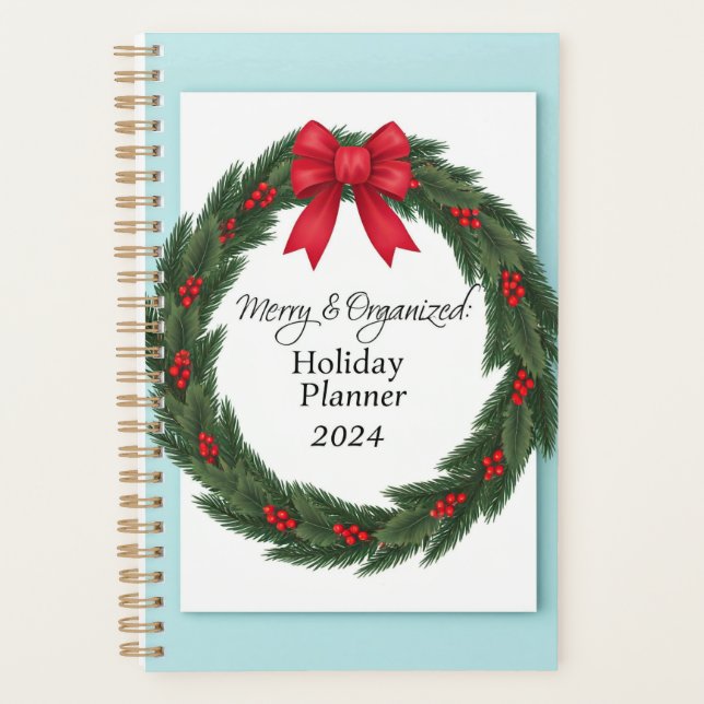 Joyeux et organisé : Holiday Planner 2024 (Devant)