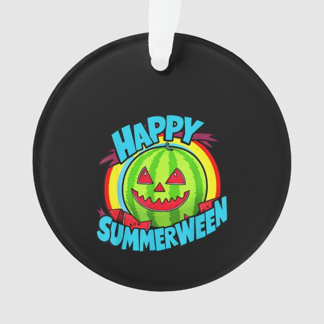 Joyeux été pastèque Jack-O-Lantern (devant)