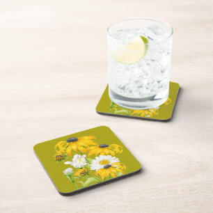 Joyeux été sur un ensemble de Dessous de verre