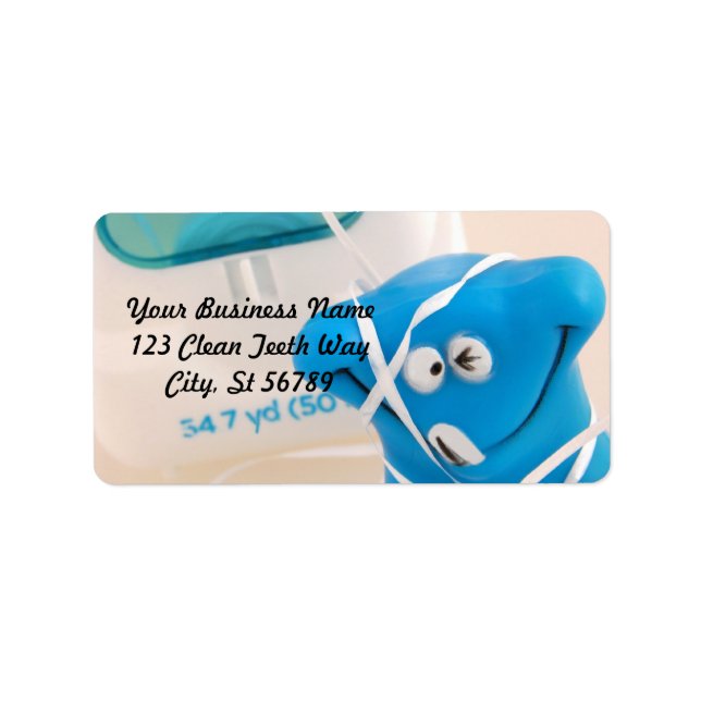 Joyeux Étiquette de adresse de dents (Devant)
