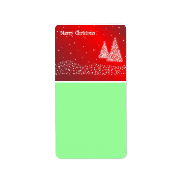 Joyeux Étiquette de adresse de Noël (Devant)