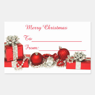 Joyeux étiquette Sticker de Noël