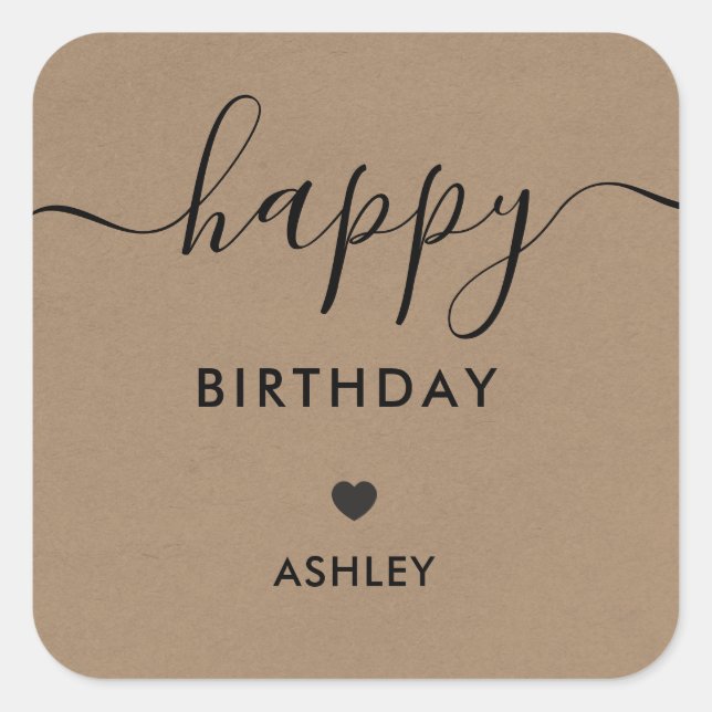 Joyeux Étiquettes Cadeaux Anniversaire, Mots-clés  (Devant)