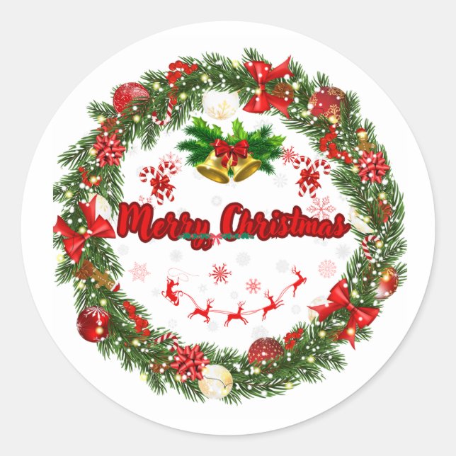 Joyeux Étiquettes cadeaux de Noël (Devant)