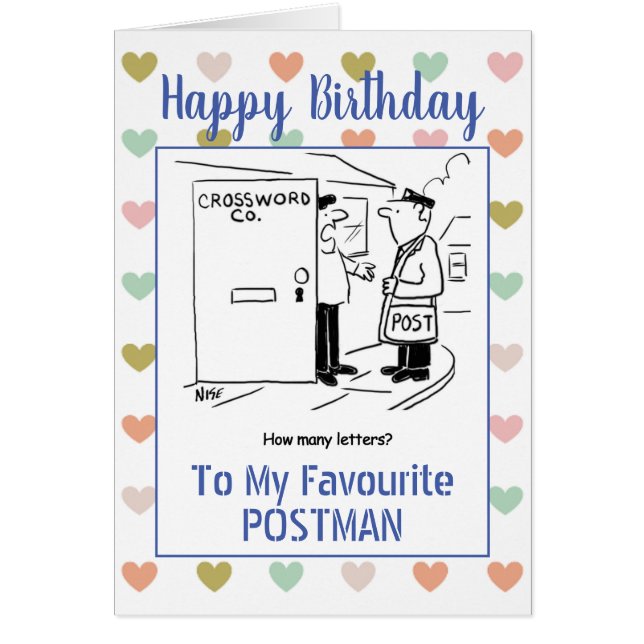 Joyeux facteur d'anniversaire (Devant)