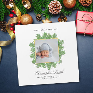 Joyeux Faire-part de naissance de Noël