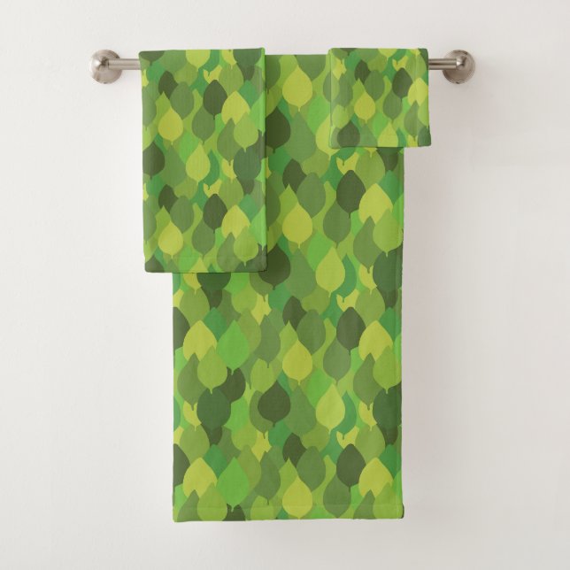 Joyeux Feuilles luxuriants - motif de surface tran (En situation)