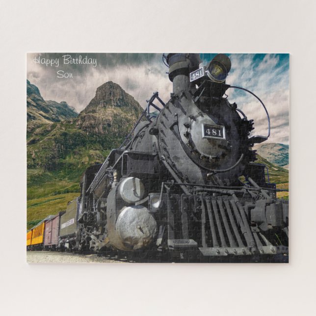 Joyeux Fils d'anniversaire. Jigsaw Puzzle (Horizontal)