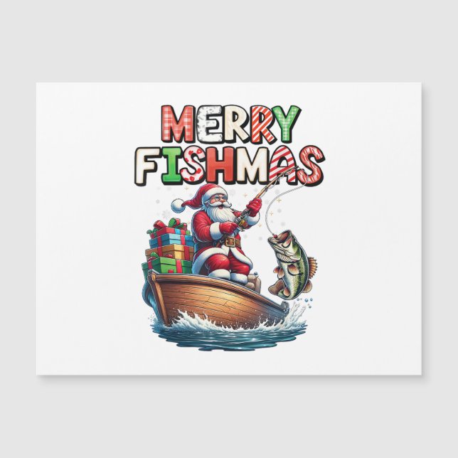 Joyeux Fishmas Santa Amoureux de la Pêche Drôle de (Devant)