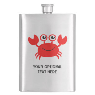 Joyeux flacon personnalisé Crabe