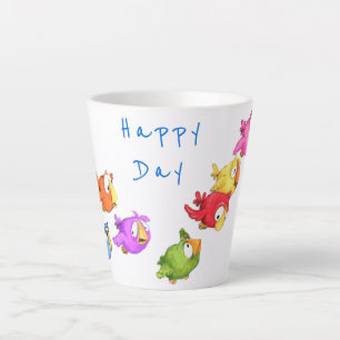 Joyeux Flying Birds Latte Mug