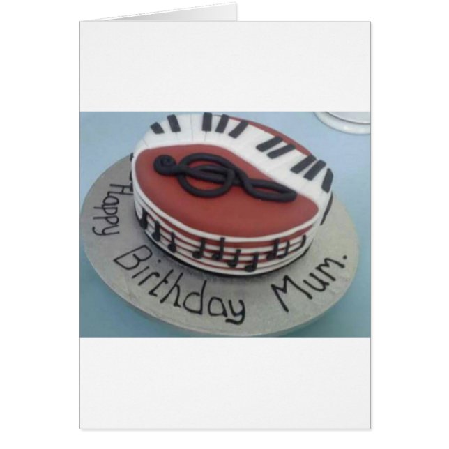 Joyeux gâteau de maman d'anniversaire (Devant)