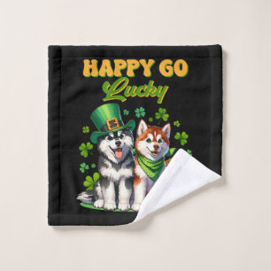 Joyeux Go Lucky Cute Husky St. Patricks Day