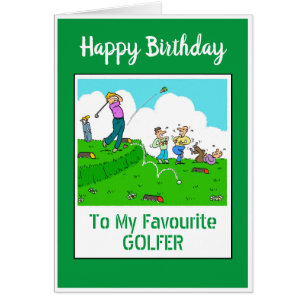 Joyeux golfeur d'anniversaire