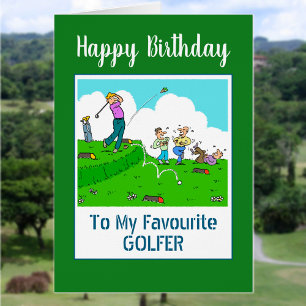 Joyeux golfeur d'anniversaire