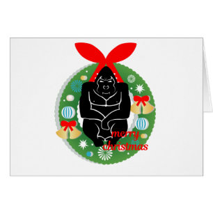 joyeux gorille de noël