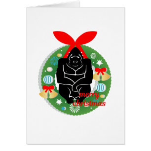 joyeux gorille de noël