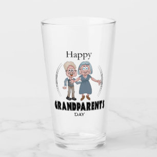 Joyeux Grand-parents Jour Verre