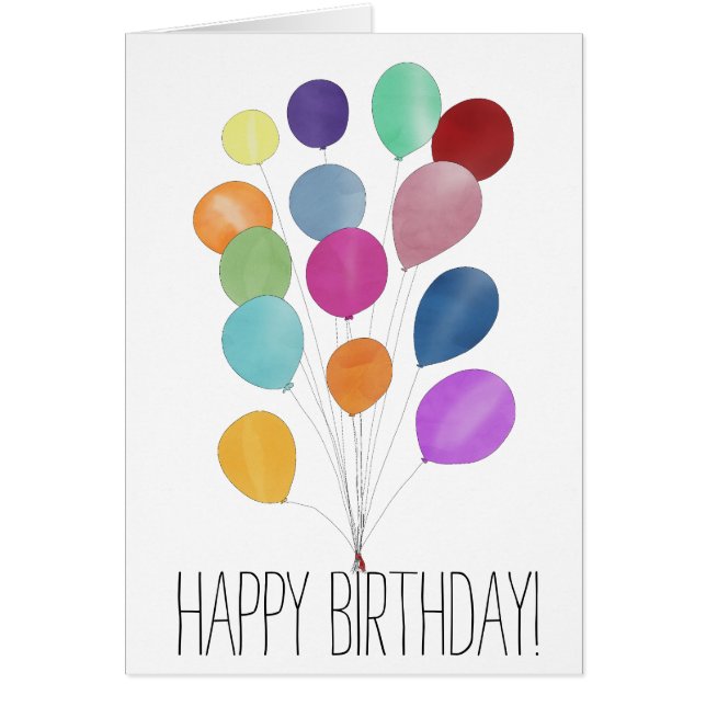 Joyeux groupe de ballons d'anniversaire (Devant)