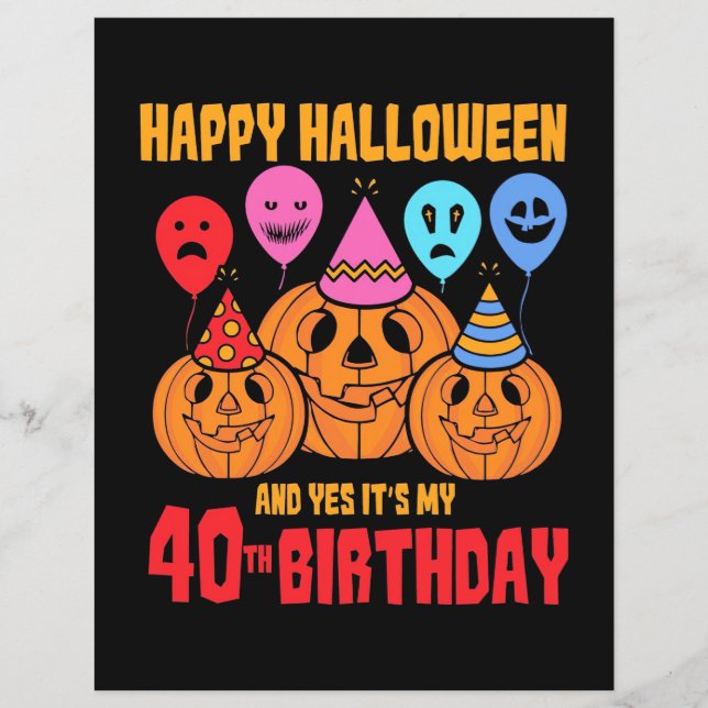 Joyeux Halloween 40e anniversaire (Devant)