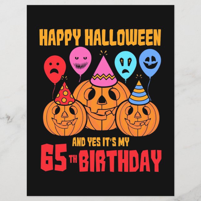Joyeux Halloween 65e anniversaire (Devant)