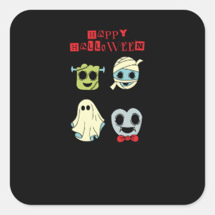 Joyeux Halloween Autocollant de Monstres Mignons É