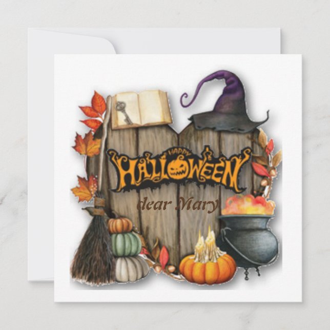 Joyeux Halloween avec nom (Devant)