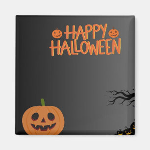 Joyeux Halloween Black Magnet