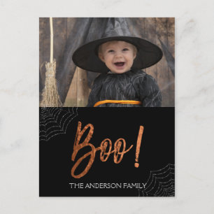 Joyeux Halloween Boo ! Carte photo Halloween