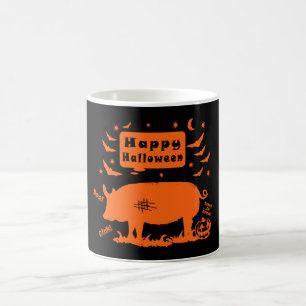 Joyeux Halloween Boo Oink Coffee Mug
