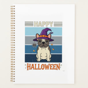 Joyeux Halloween Bouledogue Français Sorcière Toil