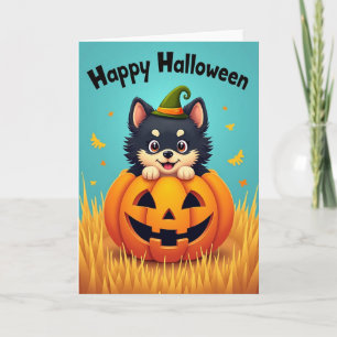 Joyeux Halloween Carte de Créature Mignonne