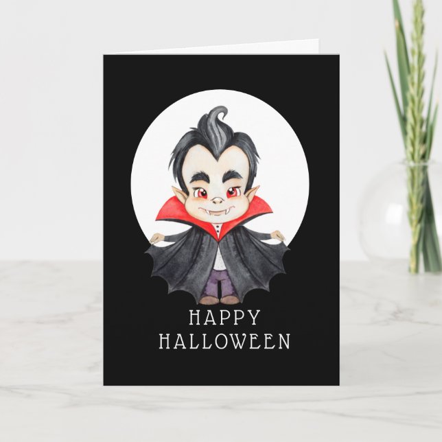 Joyeux Halloween - Carte de Vampire (Devant)