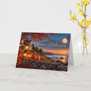 Joyeux Halloween Carte de Vœux Côtière Nouvelle-An