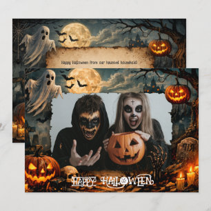 🎃 Joyeux Halloween carte photo personnalisée