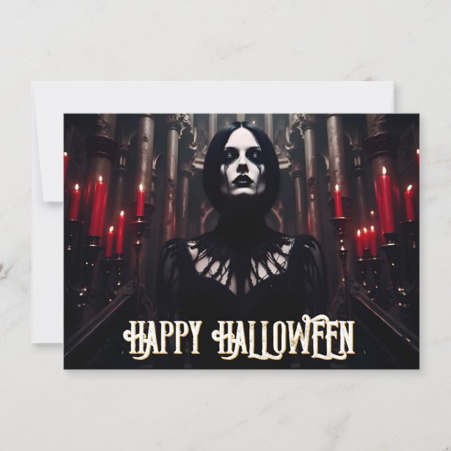 Joyeux Halloween – Célébration sombre gothique (Devant)