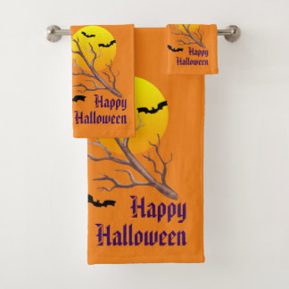 Joyeux Halloween Chauves-Souris Et La Lune